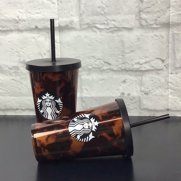 Brand New Limited Edition 2019 Mocha Swirl Starbucks Tortoise Grande Tumbler - Picture 1 of 6